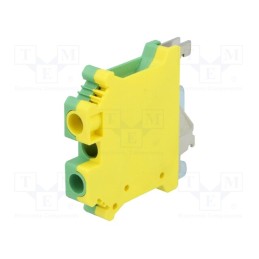 1 pcs x DEGSON ELECTRONICS - PC6-PE-01P-1Y-00A(H) - Splice terminal: rail, 0.2÷6mm2, ways: 1, terminals: 2, Width: 8.2mm