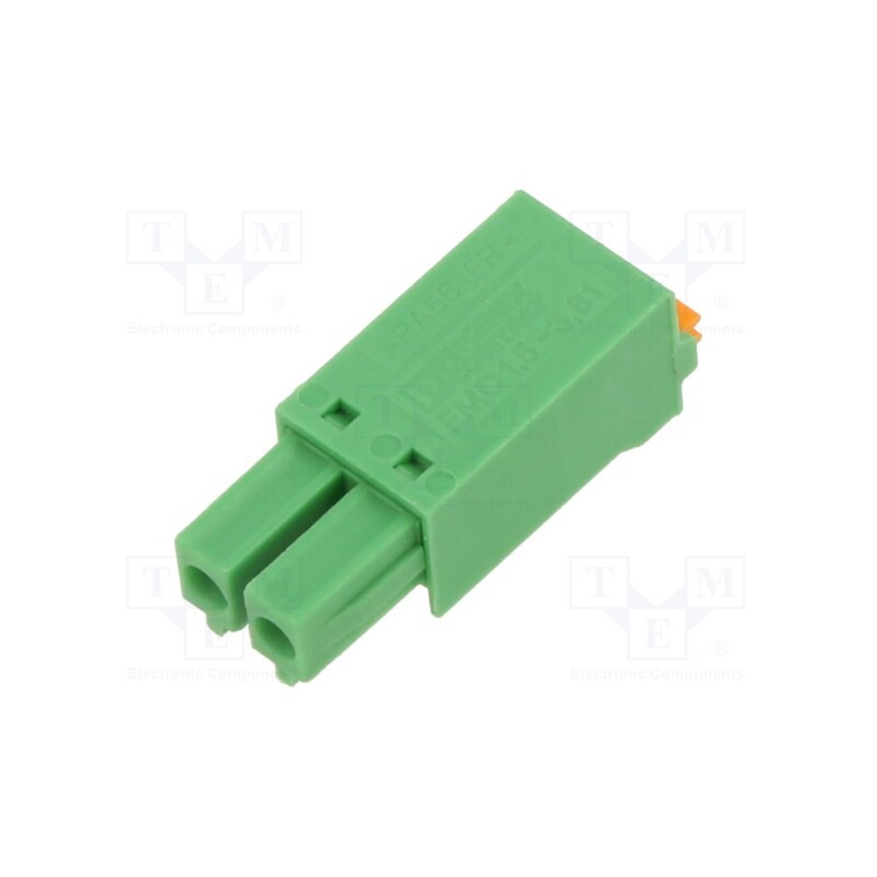 1 pcs x PHOENIX CONTACT - FMC 1,5/ 2-ST-3,81 1745894 - Pluggable terminal block, 3.81mm, ways: 2, straight, plug, female