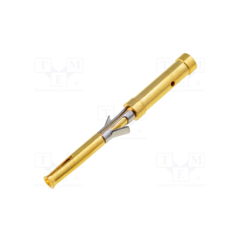 1 pcs x BULGIN - SA3542/S - Contact, female, brass, gold-plated, 26AWG÷22AWG, crimped