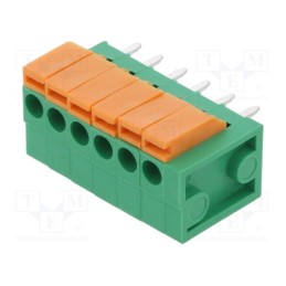 1 pcs x AMPHENOL ANYTEK - HA0670500000G - PCB terminal block, straight, 3.81mm, ways: 6, on PCBs, terminal