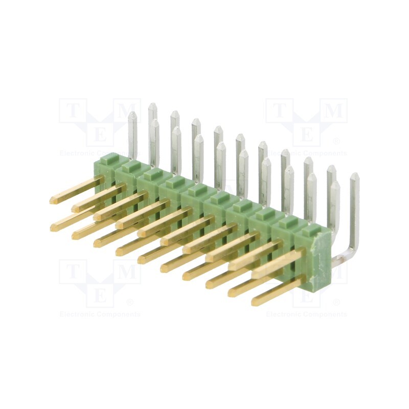 1 pcs x TE Connectivity - 1-826634-0 - Pin header, pin strips, AMPMODU MOD II, male, PIN: 20, angled 90°