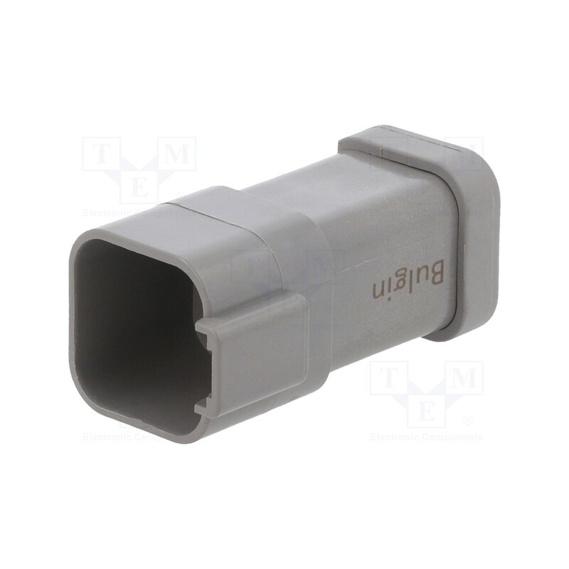1 pcs x BULGIN - PX0106P06GY - Connector: wire-wire, PX0, male, plug, for cable, PIN: 6, grey, IP68