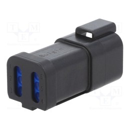 1 pcs x BULGIN - PX0106P06BK - Connector: wire-wire, PX0, male, plug, for cable, PIN: 6, black, IP68