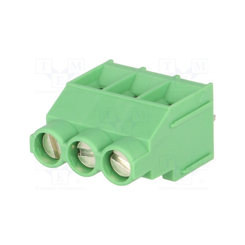 1 pcs x PHOENIX CONTACT - MKDS 5/ 3-6,35 1714968 - PCB terminal block, angled 90°, 6.35mm, ways: 3, on PCBs, 4mm2