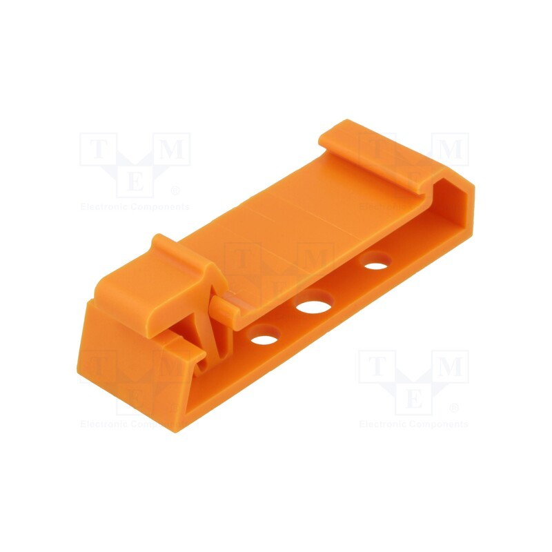 1 pcs x WEIDMu00dcLLER - 0646260000 MOFU 35/LO/1 - Fixing element, orange, TS35