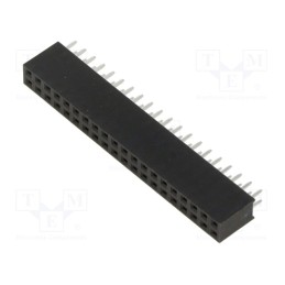 1 pcs x HARWIN - M20-7832046 - Socket, pin strips, female, 2.54mm, PIN: 40, THT, on PCBs, tinned