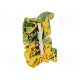 1 pcs x TE Connectivity - 1SNK706150R0000 (ZK4-PE) - Splice terminal: rail, 0.5÷4mm2, ways: 1, terminals: 2, Width: 6mm