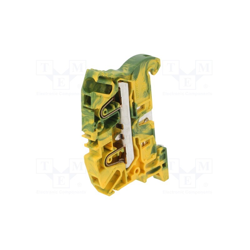 1 pcs x TE Connectivity - 1SNK706150R0000 (ZK4-PE) - Splice terminal: rail, 0.5÷4mm2, ways: 1, terminals: 2, Width: 6mm