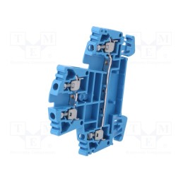 1 pcs x WEIDMu00dcLLER - 1021580000 WDK 2.5 BL - Splice terminal: rail, 2.5mm2, ways: 2, terminals: 4, blue, W, wemid