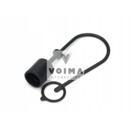 Cover for quick connector plug, black, voima, 10 pcs
