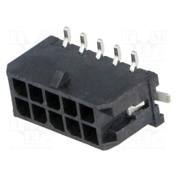 1 pcs x MOLEX - 430451018 - Socket, wire-board, male, Micro-Fit 3.0, 3mm, PIN: 10, Glow-Wire