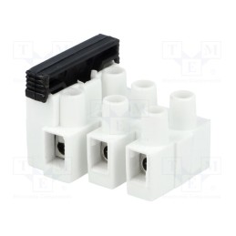 1 pcs x BM GROUP - BM 973CS - Terminal block, screw terminal, 2.5mm2, 450V, ways: 3, terminals: 6