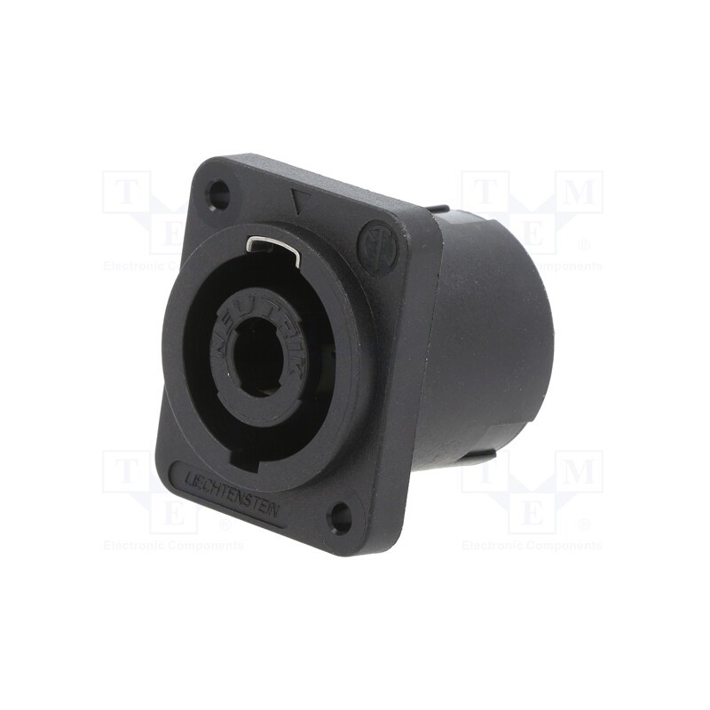 1 pcs x NEUTRIK - NL4MPXX-3 - SPEAKON PANEL 4POLE BLACK