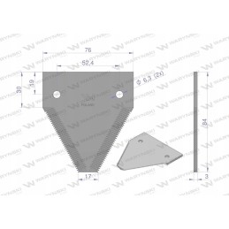 Harvest knife 84429103 new holland warynski