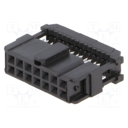 1 pcs x TE Connectivity - 1658621-2 - Plug, IDC, female, PIN: 14, IDC, for ribbon cable, 1.27mm, black