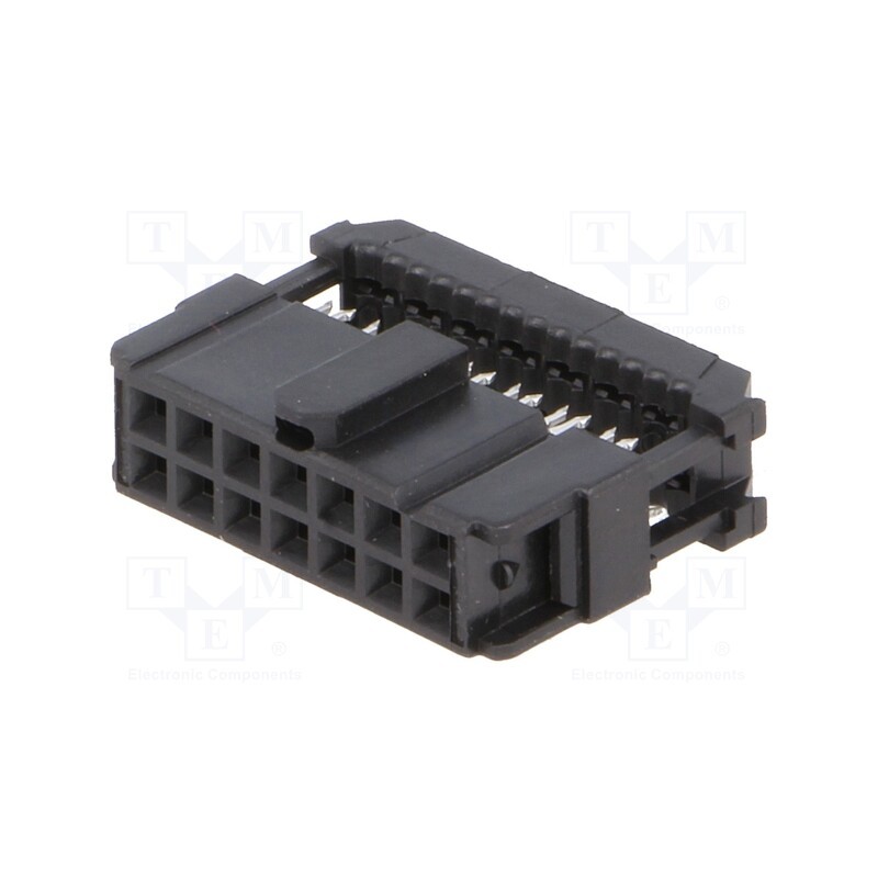 1 pcs x TE Connectivity - 1658621-2 - Plug, IDC, female, PIN: 14, IDC, for ribbon cable, 1.27mm, black