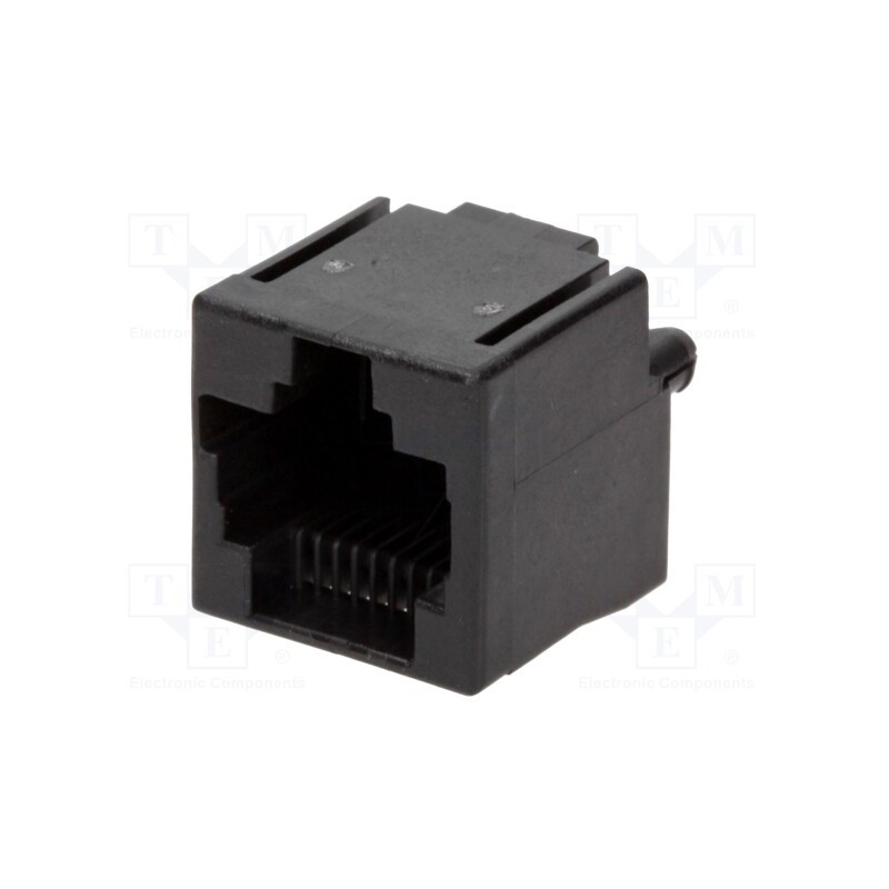 1 pcs x TE Connectivity - 5555799-1 - Socket, RJ45, PIN: 8, Layout: 8p8c, THT, straight, 16.51mm