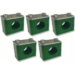5x single clamp 20mm for mounting hydraulic lines