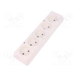 1 pcs x JONEX - 5907570000476 - Connector: AC supply, female, splitter, 2P, 250VAC, 16A, Type: round