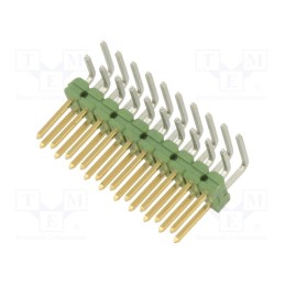 1 pcs x TE Connectivity - 1-825457-0 - Pin header, pin strips, AMPMODU, male, PIN: 10, angled 90°, 2.54mm
