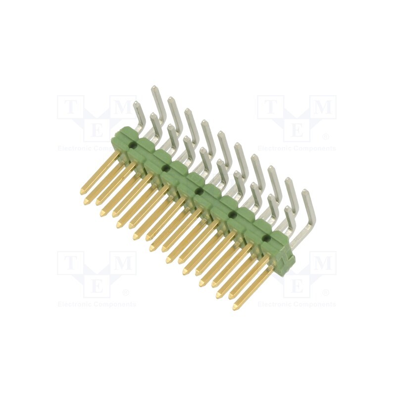1 pcs x TE Connectivity - 1-825457-0 - Pin header, pin strips, AMPMODU, male, PIN: 10, angled 90°, 2.54mm