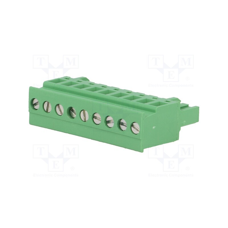 1 pcs x DEGSON ELECTRONICS - 2EDGKA-5.0-09P-14 - Pluggable terminal block, 5mm, ways: 9, angled, plug, female, green