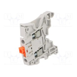 1 pcs x TE Connectivity - 1SNK506315R0000 (ZS6-S) - Splice terminal: rail, 0.2÷6mm2, ways: 1, terminals: 2, grey, SNK