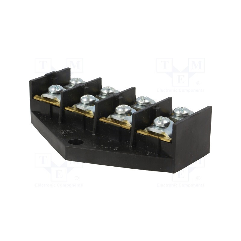 1 pcs x PLASTROL - W-10176 - Terminal block, screw terminal, 16mm2, 400V, ways: 4, terminals: 8