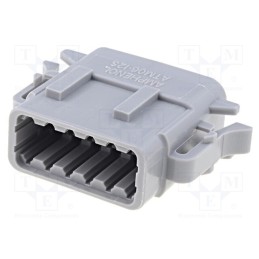 1 pcs x AMPHENOL - ATM06-12SA - Connector: wire-wire, ATM, female, plug, for cable, PIN: 12, grey