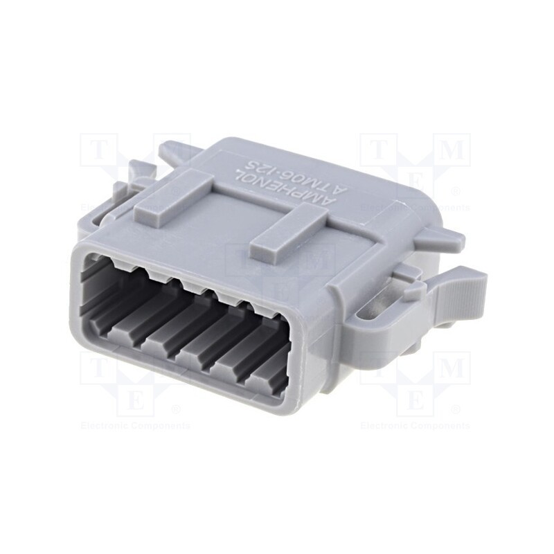 1 pcs x AMPHENOL - ATM06-12SA - Connector: wire-wire, ATM, female, plug, for cable, PIN: 12, grey
