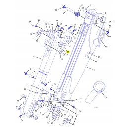 Cat excavator loader extension slide 17mm