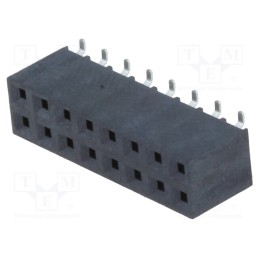 1 pcs x NINIGI - ZL264-16DG - Socket, pin strips, female, PIN: 16, vertical, 2.54mm, SMT, 2x8