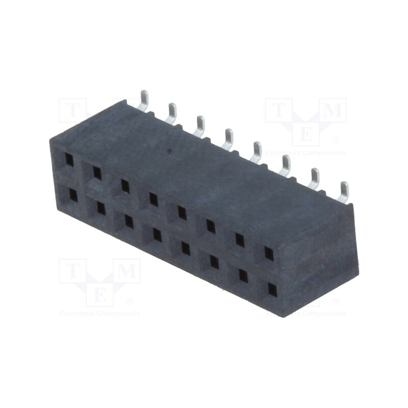1 pcs x NINIGI - ZL264-16DG - Socket, pin strips, female, PIN: 16, vertical, 2.54mm, SMT, 2x8