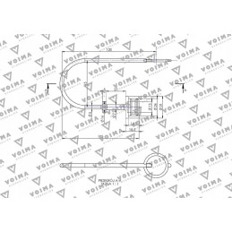 Cover for quick connector socket, yellow, voima, 10 pcs