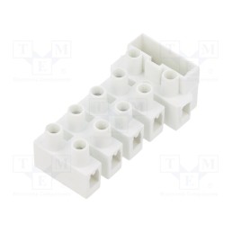 1 pcs x BM GROUP - BM975CS - Terminal block, screw terminal, 2.5mm2, 450V, ways: 5, white