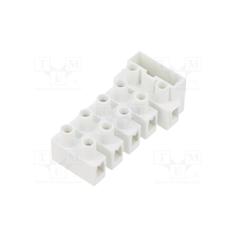 1 pcs x BM GROUP - BM975CS - Terminal block, screw terminal, 2.5mm2, 450V, ways: 5, white