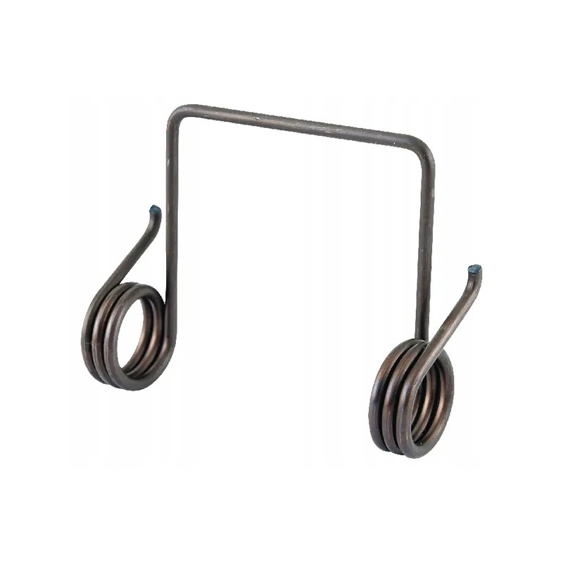 The spring that tensions the lever clutches the pinion gear