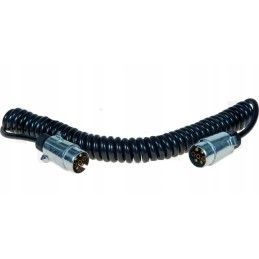 Spiral cable 7pin cable extension 2m metal