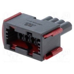 1 pcs x TE Connectivity - 1-963207-1 - Connector: automotive, JPT, female, plug, for cable, PIN: 4, black