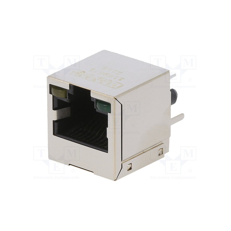 1 pcs x PHOENIX CONTACT - 1149871 - Socket, RJ45, PIN: 8, gold-plated, Layout: 8p8c, on PCBs, THT