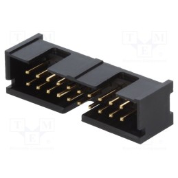 1 pcs x TE Connectivity - 5103309-5 - Socket, IDC, male, PIN: 20, straight, THT, gold-plated, 2.54mm, black