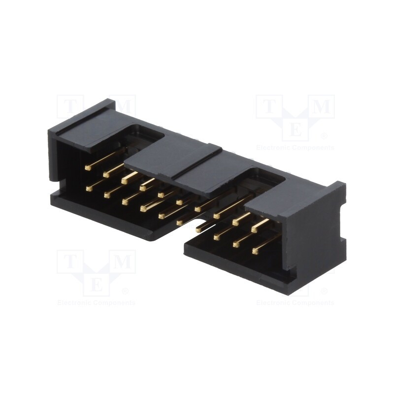 1 pcs x TE Connectivity - 5103309-5 - Socket, IDC, male, PIN: 20, straight, THT, gold-plated, 2.54mm, black