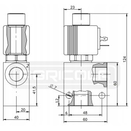 Electric valve b2s no 2 2 1 2 12v 70l 350bar 2mp