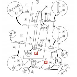 Bucket pin mounting sleeve jcb mini 808 10006