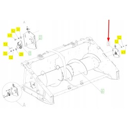 100318701 header auger mounting
