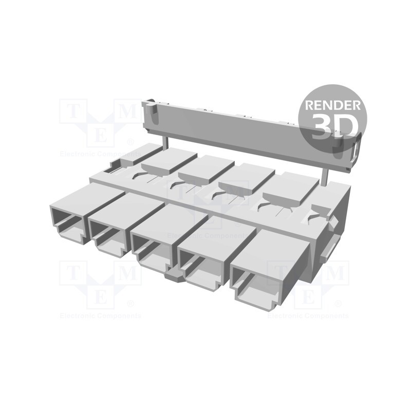 1 pcs x MOLEX - 428160512 - Plug, wire-wire/PCB, female, Mini-Fit Sr, 10mm, PIN: 5, 600V