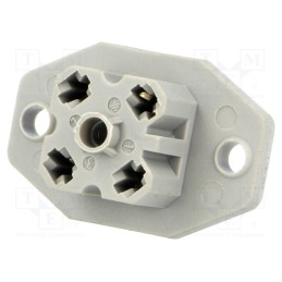 1 pcs x HIRSCHMANN - 931782106 G 30 E 3 F - Connector: square, G, socket, female, PIN: 4, tinned, IP65, soldering