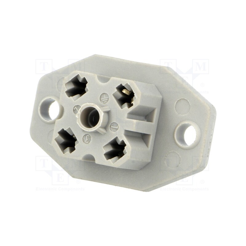 1 pcs x HIRSCHMANN - 931782106 G 30 E 3 F - Connector: square, G, socket, female, PIN: 4, tinned, IP65, soldering