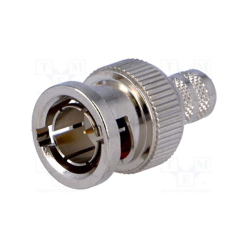 1 pcs x AMPHENOL RF - B1121A1-ND3G-8-75 - Plug, BNC, male, straight, 75Ω, KX50,KX51,L910-8,RG143,RG212,RG6