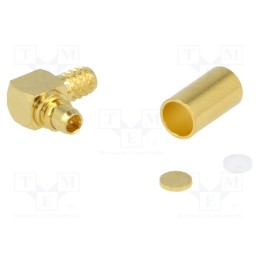 1 pcs x NINIGI - MMCX-01 - Plug, MMCX, male, angled 90°, 50Ω, RG174,RG188,RG316, for cable